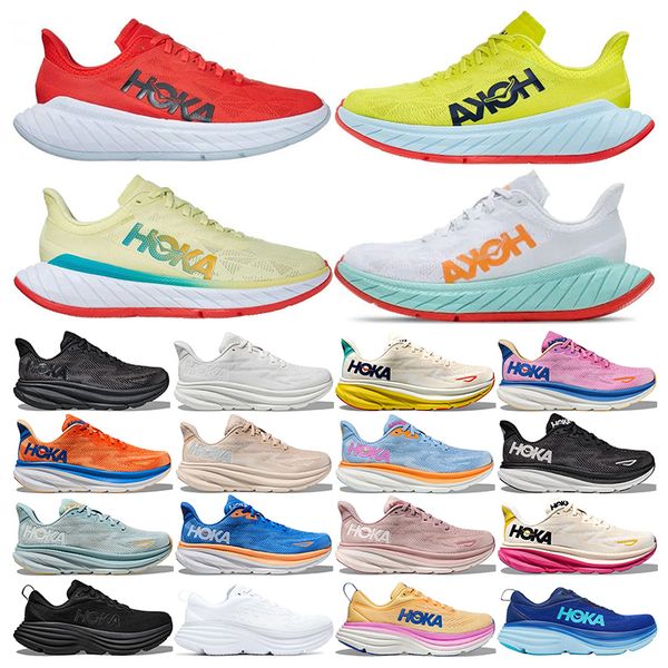 

2023 designer hoka running shoes clifton 9 triple black vibrant orange impala shifting sand airy blue mens womens outdoor sports sneakers tr