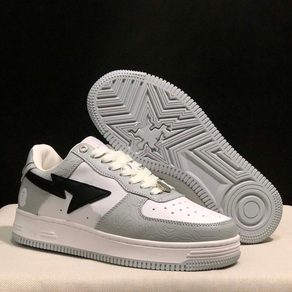 

designer casual shoes low for men sneaker patent leather black white blue camouflage skateboarding jogging sports star trainers