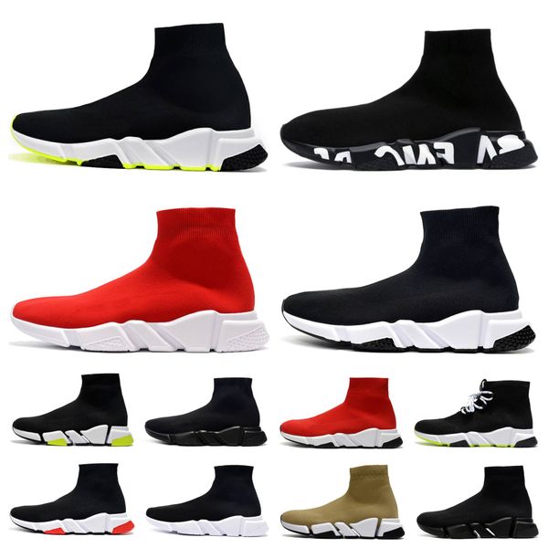 

sock shoes casual shoes triple black white s red beige classic sports sneakers socks trainers men women knit boots ankle booties platform sh