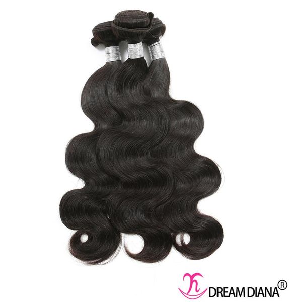 

brazilian hair bundles body wave human hair extensions virgin hair weave 3 bundles remy same direction cuticle grade 10a4124963, Black