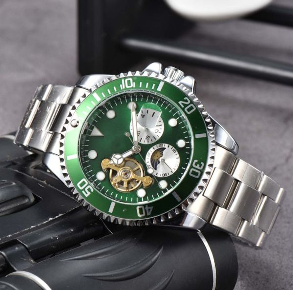 

2023 new fashion men watch tourbillon voluntarily mechanical automatic watch classic natural watches gentleman business a5, Slivery;golden