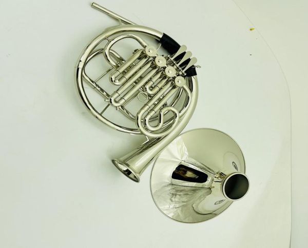 

professional french horn double row 4key bf nickel plated musical instrument with mouthpiece3362480