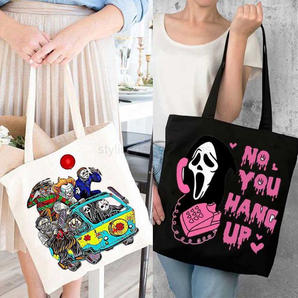 

totes halloween tote bag halloween friends gift shopping bag halloween party gift shopping bag movie killer reusable shopping bagstylishdesi