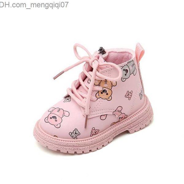 

sneakers children's cotton short boots baby cute cartoon ankle boots girl fashion warm winter shoes boy anti slip preschool boots z2307, Black;red