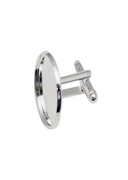 

beadsnice brass jewelry for men cufflink base id889801231545432, Silver