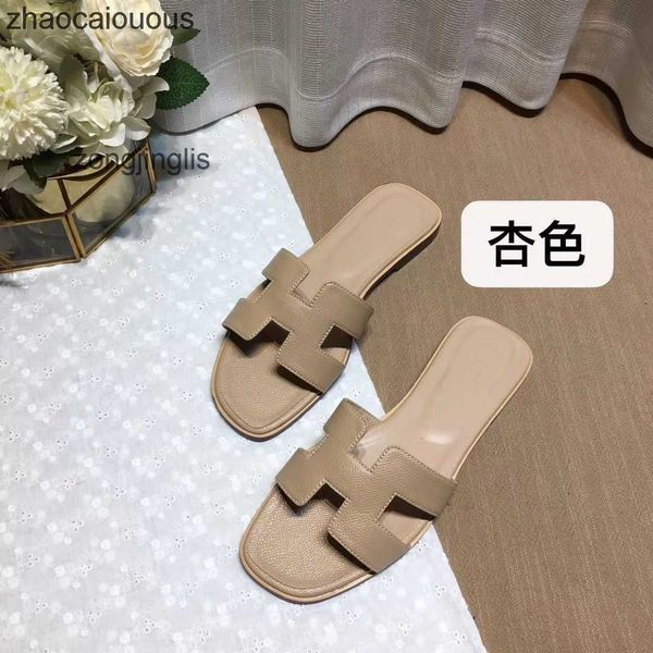 

higslippers oran setting women h slipper shoes sandal 2023 designer women's bear summer beacleatleisure fashion wear rhinestone flat bo