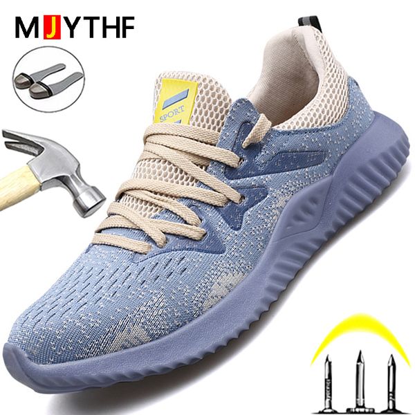

dress shoes indestructible safety men work steel toe cap sneakers male industrial antipuncture protective 48 230726, Black