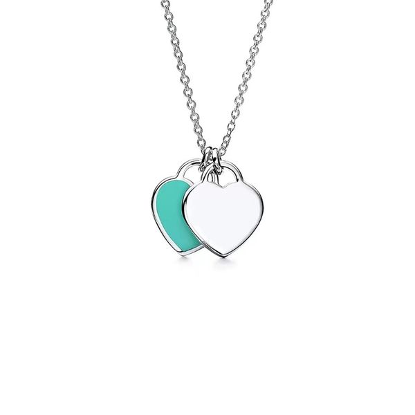 

new designer necklace for women trendy jewlery love necklaces fashion jewellery custom chain elegance heart pendant necklaces gifts, Silver