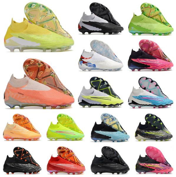 

mens soccer football shoes phantom gx elite df link fg slip-on women boys high boots cleats size 39-45