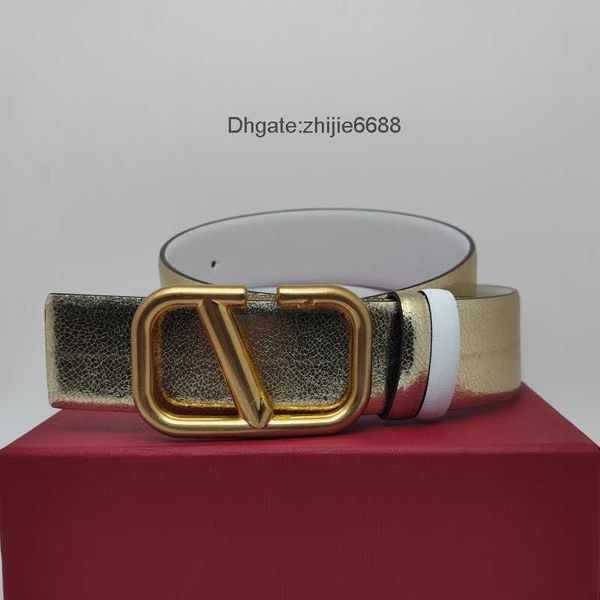 

leather gold direct luxury brand fashion valentino belt waist seal fashion jewelry clothing 4cm v letter smooth buckle factory double sided, Black;brown