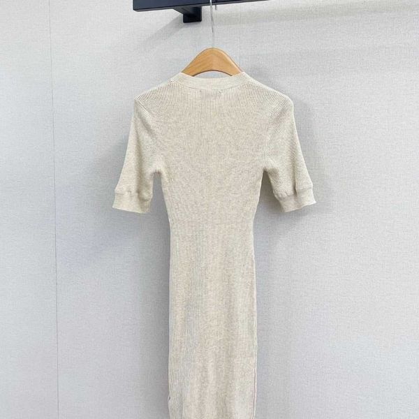 

summer women's letter print slim short knitted dress, knitted fabric soft and comfortable, slim short dress, casual fashion everyday ev, Black;gray