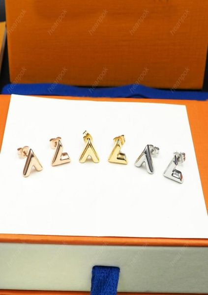 

fashion stud earrings for women silver earring designers jewelry luxurys love letters gold studs l earring men hoops ornaments 2209992836, Golden;silver