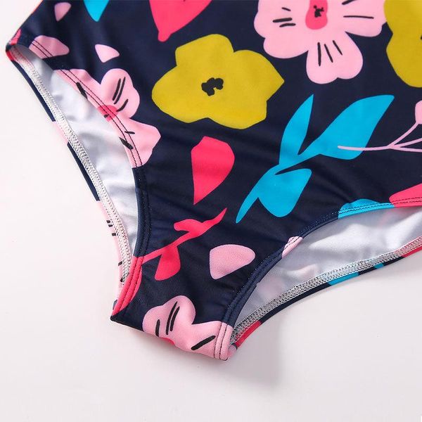 

dresses 2022 new children's swimsuit europe and the united states girls long sleeve onepiece suntan beach sunscreen swimwear wholesale, Black;gray