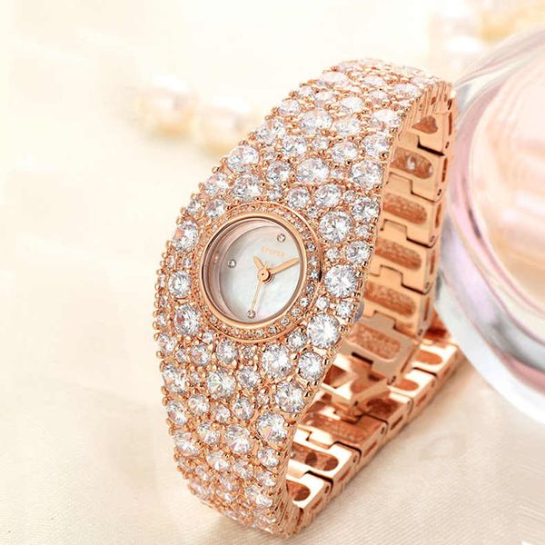 

diamond-encrusted star watches women watch watch female niche high-grade watch, Slivery;brown