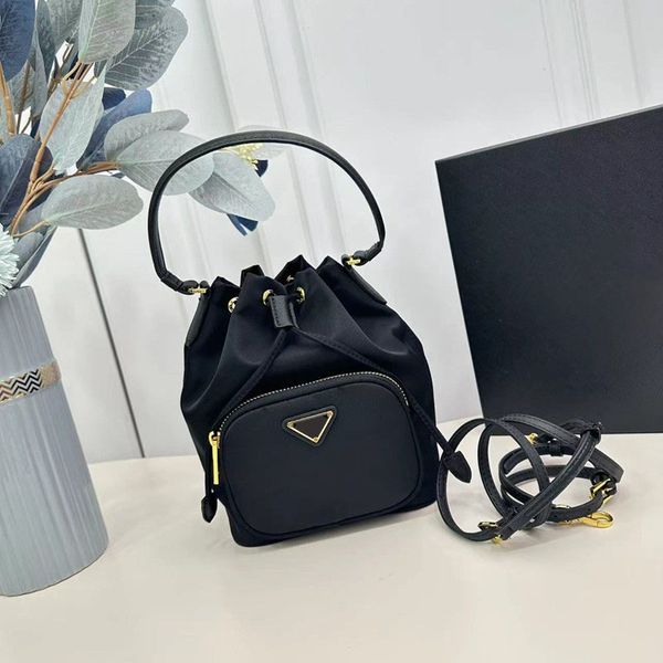 

designer bucket bag re-nylon reticules for women shoulder bags fashion handbag