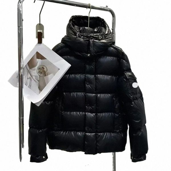 

designer brand winter puffer jacket mens down jacket men women thickening warm coat fashion men's clothing outerwear outdoor jackets h, Black