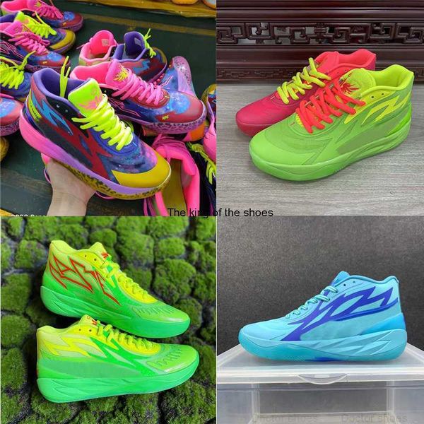 

mb.02 men basketball shoes boys lamelo ball mb02 802 c fluro green pes lime squeeze sport shoes trainner sneakers