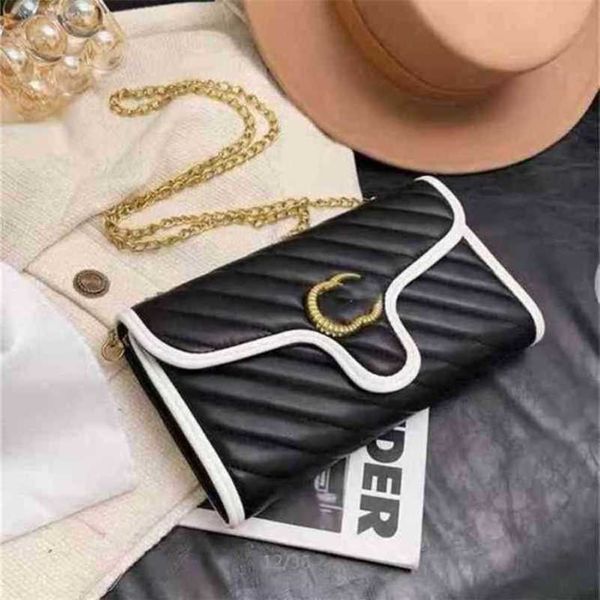 

luxury bags flip type color matching twill chain brand in springw9n7