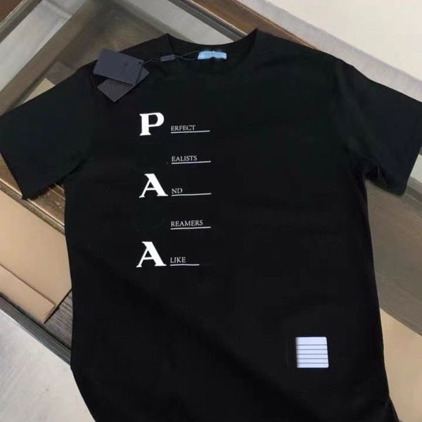 

men's t shirts designer t shirt cotton round neck printing quick drying anti wrinkle men spring summer high loose trend short sleeve ma, White;black