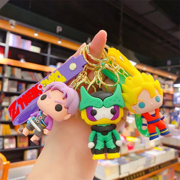 

fashion blogger designer jewelry nnew q-version japanese anime character keychain mobile phone keychains lanyards keyrings wholesale ys91, Slivery;golden