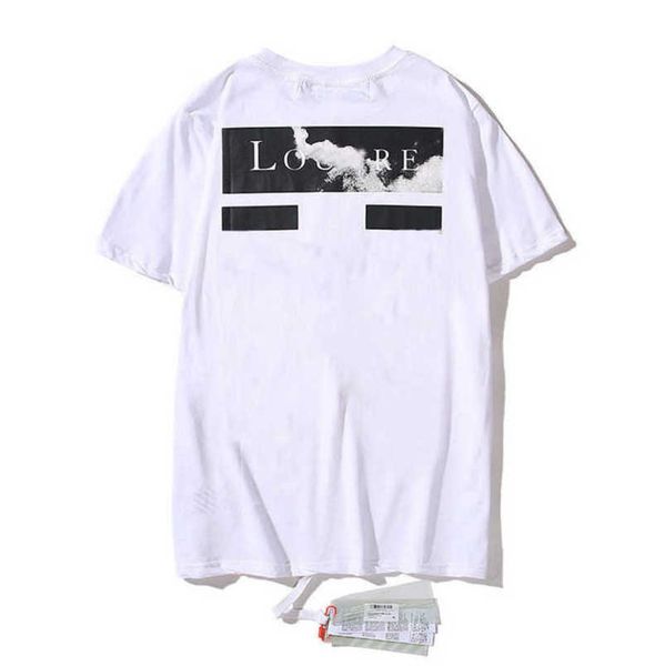 

luxuryoffs fashion men's t shirts brand offer t-shirts designer back arrow x printd men women eur size tees couples loose fat t-shirt, White;black