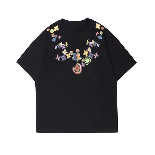 

fashion t shirt men women designers t-shirts tees apparel man s casual chest letter shirt luxury clothing street shorts sleeve clothes tshi, White;black