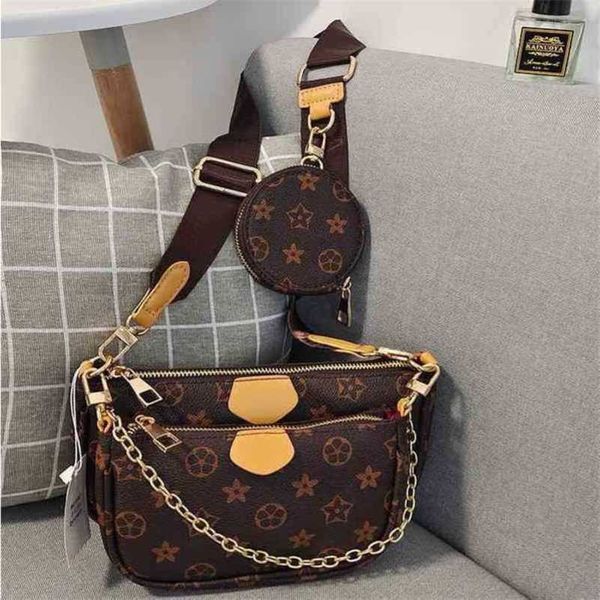 

2023 luxury bags three in large capacity mahjong printed messenger casual shoulder