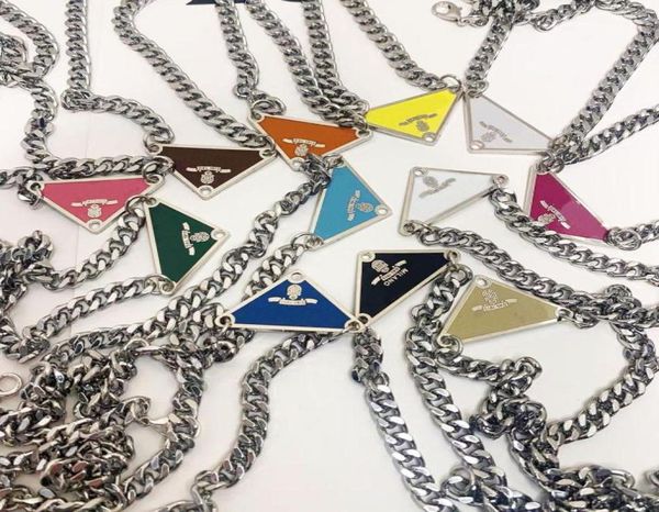 

luxurys pendant necklaces inverted triangle fashion for man woman designers brand jewelry mens womens highly quality trendy p9400854, Silver