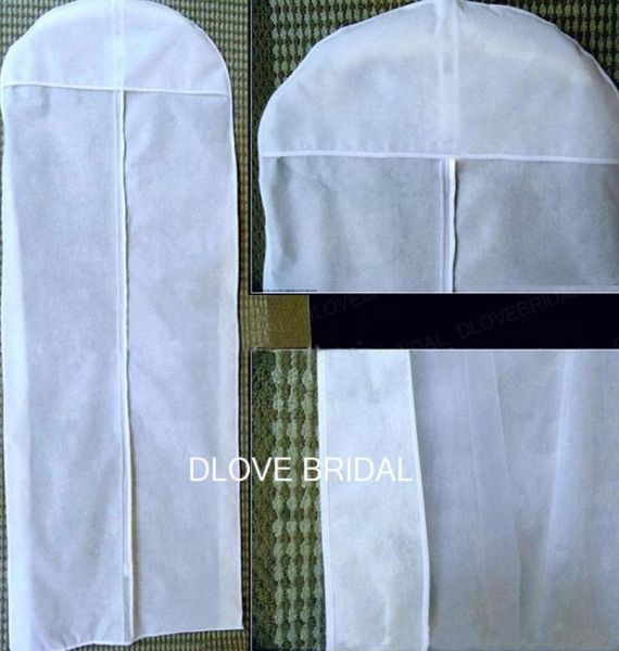 

new no signage all white wedding evening dress dust coat storage bag bridal accessories in stock real po1330907