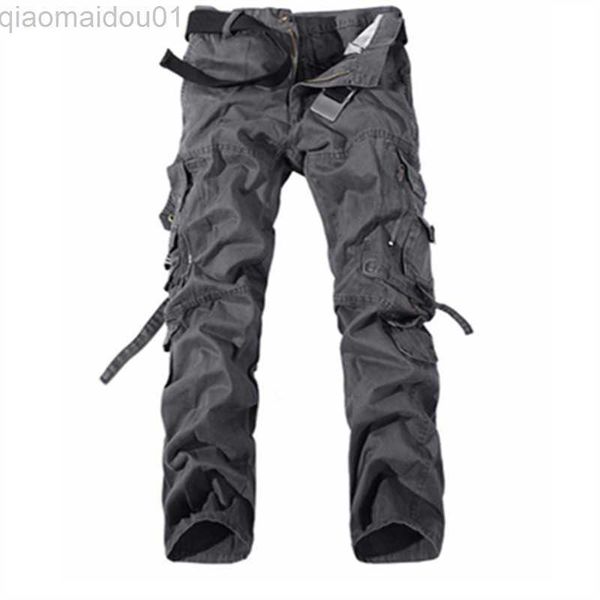 

men's pants mens cargo pants new casual combat army military tactical style pocket trousers autumn male outdoor climbing overalls strai, Black