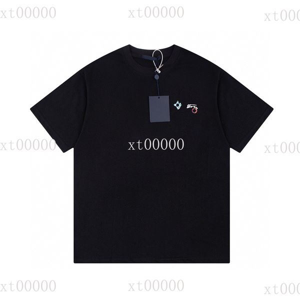 

22ss designer letter printed t shirts tee sweatshirt fashion high street short sleeves summer casual t-shirt breathable men women crew neck, Black;brown