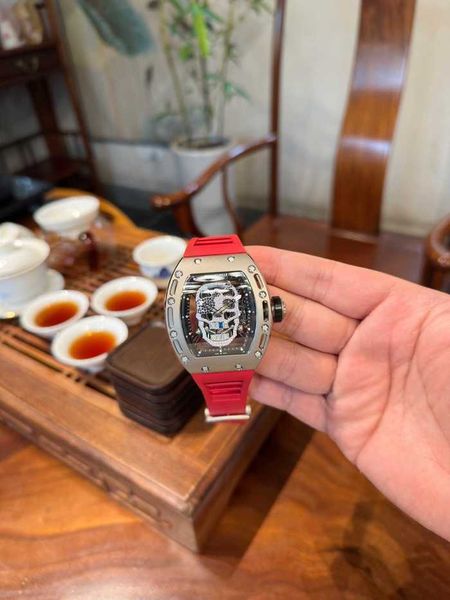 

designer rm052 real tourbillon watch fantasic superb men wrist watches mmzb high-end quality mechanical uhr ntpt all carbon fiber case montr, Slivery;brown