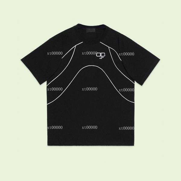 

22ss designer letter printed t shirts tee sweatshirt fashion high street short sleeves summer casual t-shirt breathable men women crew neck, Black;brown