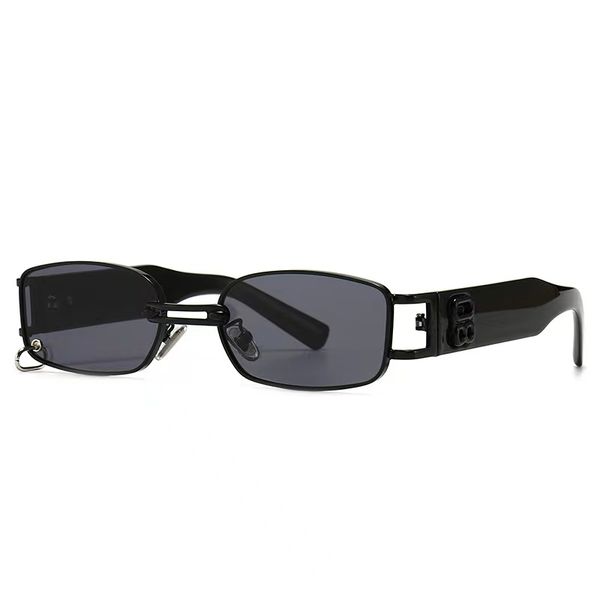 

gentle monster small frame sunglasses for men, internet red sunglasses for women, fashionable hip-hop, personalized uv resistant glasses, White;black