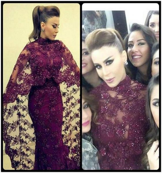 

new abaya in dubai purple lace evening dresses mermaid muslim arabic celebrity party gowns new yousef aljasmi kaftan dress 2184842160, Black;red