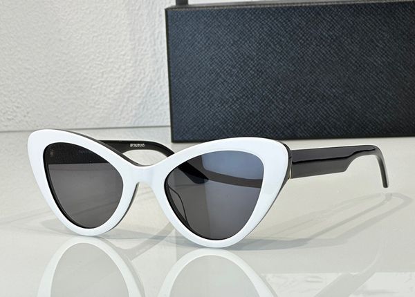 

fashion designer 13x sunglasses for women classic vintage acetate cat eye shape glasses outdoor trendy versatile style uv protection come wi, White;black