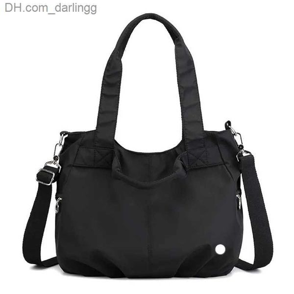 

outdoor bags lu nylon duffel bag yoga gym fitness travel outdoor sports bags shoulder bags 4 colors large capacity waterproof z230731