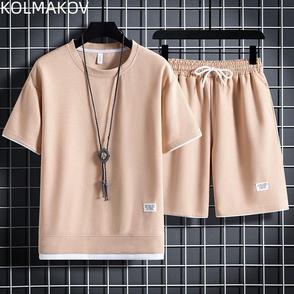 

vests 2023 summer new men's trend loose sports twopiece men's fashion highquality versatile comfortable breathable shortsleeved se, Black;white