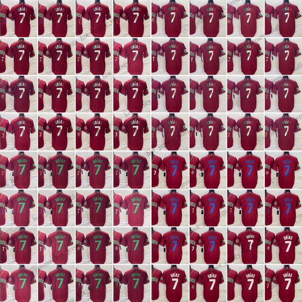 

7 julio urias ncaa college 2023 new baseball jerseys world cup all various styles red stitched shirts men size s-xxxl, Blue;black