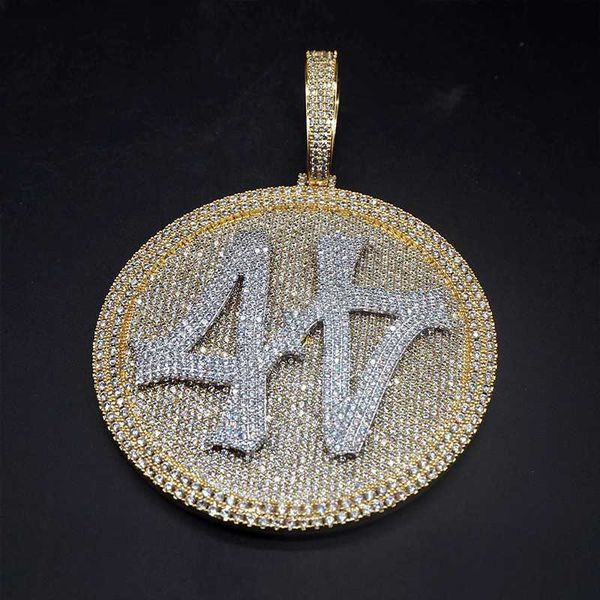 

designer jewelry 2023 iced out personalized name pendant nameplate hip hop cz moissanite diamond necklace jewelry custom letters pendant nec, Silver
