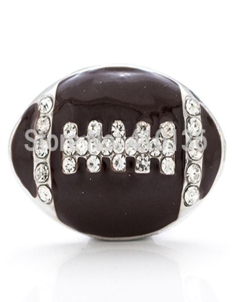 

football snap button noosa chunks snap buttons jewelry button for bracelet necklace fashion diy jewelry american football snaps3452658, Silver