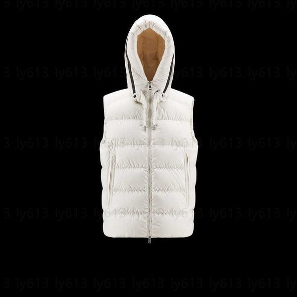

monclairs down jackets designer track hooded puffer vest white duck downs padded coed thickened warm tank monclears jacket 3 color size 1-5, Black;white