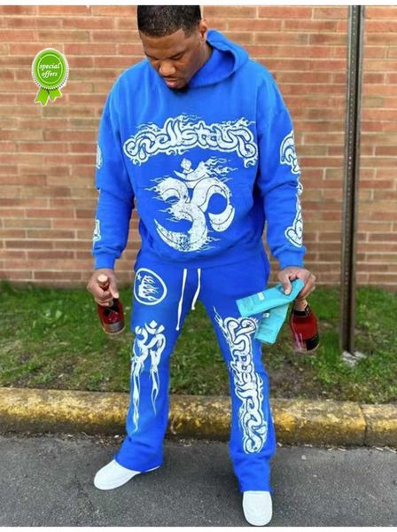 

fashion mens luxury designer hoodies men hoodies pullover hellstar blue yoga hoodios printing long sleeve street hip-hop clothing9dtc, Black