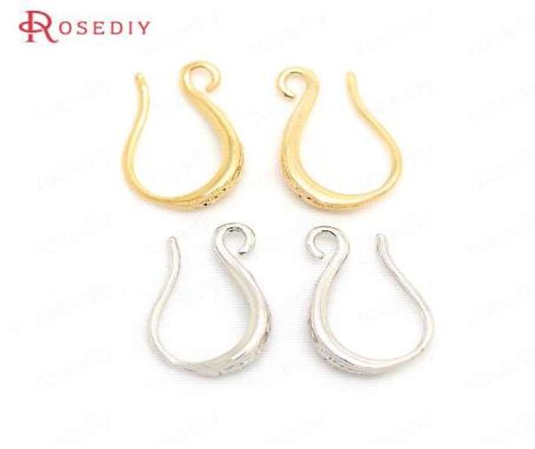 

3 color can picked 12pcs 9x15mm 24k gold color plated brass earrings hooks diy jewelry accessories4541836, Blue;slivery
