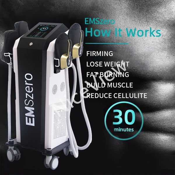 

hiemt sculpting machine 4 handles with rf ems building muscle stimulator electromagnetic body shaping beauty machine