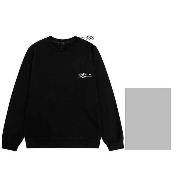 

4clm balencaigaly balencigaly letters long casual men's hoodies sleeves sweatshirts classic fashion winter wrinkle resistant embroidere, Black