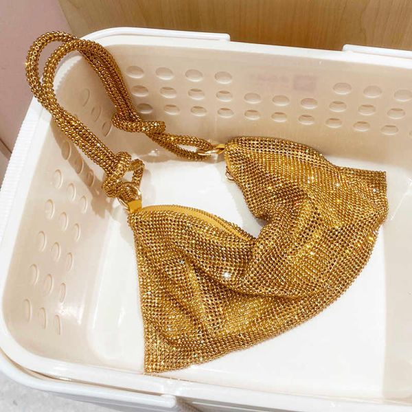 

handle shining crystal rhinestones evening clutch bag purses and handbag luxury designer silver shoulder bag hobo bags party bag