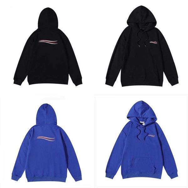 

designer sweater hoodies mens hoodie autumn hoodies pullover sweatshirts hip hop letter print blue labels printing, Black
