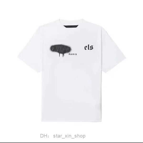 

designer pa t shirt luxury brand clothing shirts spray heart letter cotton short sleeve spring summer tide mens womens tees plams 5 poda, White;black