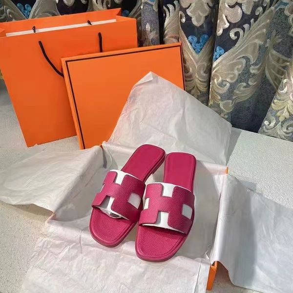 

fashion women slipper designer slippers genuine leather ladies 2023 summer beach striped causal flip flops flat slide sandals cotton fluffy, Black